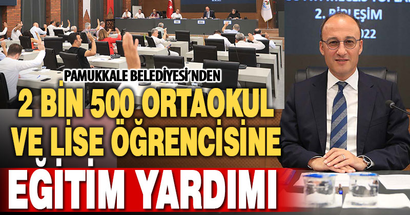 Pamukkale Belediyesi’nin eğitime desteği sürüyor