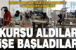 Denizli OSB ve Kızılay işbirliğiyle kurs alan 12 kadın meslek sahibi oldu