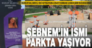 Furkan Zıbıncı’nın öldürdüğü Şebnem Şirin’in ismi parkta yaşatılacak