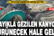 İnceğiz Kanyonu’nda su kalmadı
