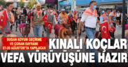Çal’ın kınalı koçları vefa yürüyüşüne hazır