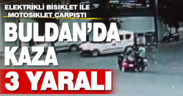 Buldan’da elektrikli bisiklet ile motosikletin çarpıştığı kazada 3 kişi yaralandı