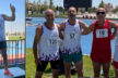 65 yaşındaki atletten 3 madalya birden