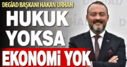 DEGİAD Başkanı Hakan Urhan: Hukuk yoksa ekonomi yok