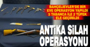 Denizli’de antika olduğu değerlendirilen silahlar ele geçirildi