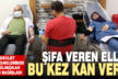 Servergazi ve Denizli Devlet Hastanelerinde sağlıkçılar kan bağışladı