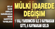 Mülki idare amirler kararnamesi yayımlandı, Denizli’de de değişiklikler var