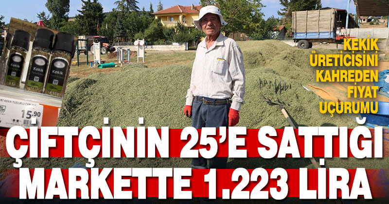 Kekik üreticisini kahreden fiyat çelişkisi: Tarlada 25, markette 223 lira