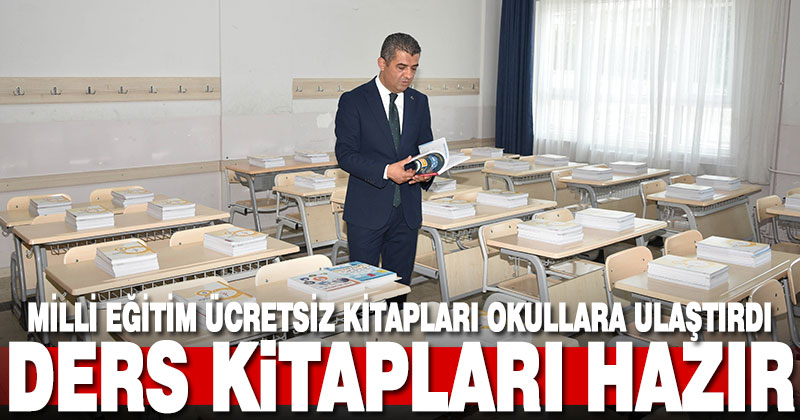 Ücretsiz ders kitapları sıralarda öğrencileri bekliyor