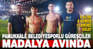 Pamukkale Belediyesporlu güreşçilerden 27 madalya