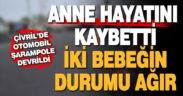 Devrilen otomobildeki kadın öldü, eşi ve 2 kızı yaralandı