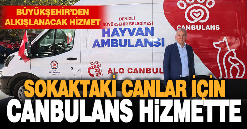 Büyükşehir’den can dostlara özel hayvan ambulansı