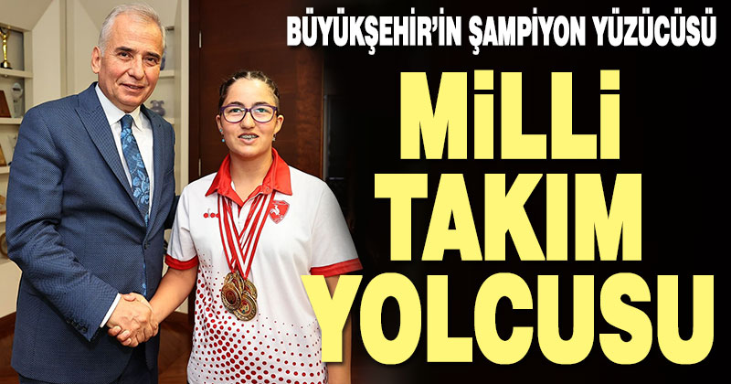 Büyükşehir’in Türkiye Şampiyonu yüzücüsü Elfin, Milli Takım yolcusu