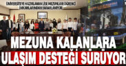 Büyükşehir’den mezuna kalanlara ulaşım desteği sürüyor