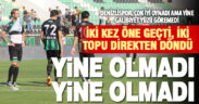 Denizlispor yine öne geçtiği maçta galibiyet yüzü göremedi
