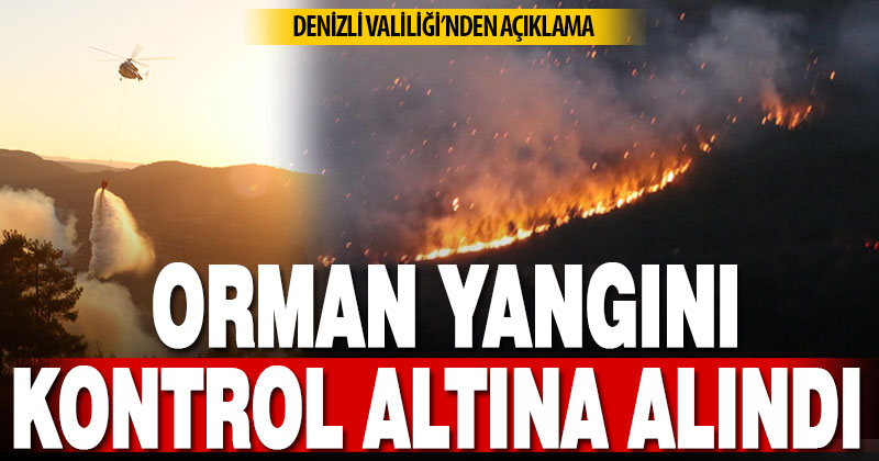 Denizli Valiliği’nden Kale’deki orman yangını açıklaması