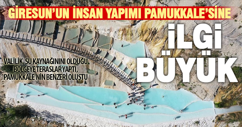 ‘Giresun’un Pamukkale’si’ ziyaretçi akınına uğruyor