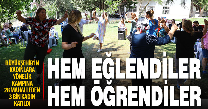 28 mahalleden 3 bin kadın Cankurtaran Yaz Kampı’nda buluştu