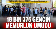 Denizli’de 18 bin 375 aday kamu personeli olmak için ter döküyor