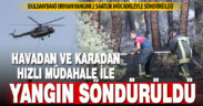 Buldan’da başlayan orman yangını söndürüldü