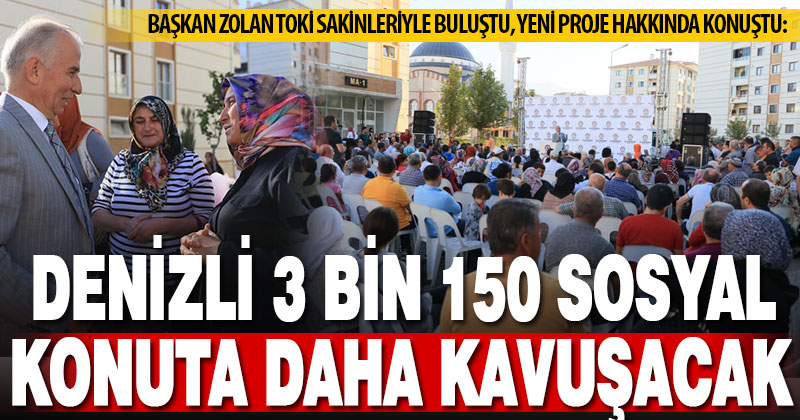 Başkan Zolan, TOKİ sakinleriyle buluştu, yeni konut projesini anlattı