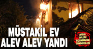 Akkonak’ta müstakil ev yangında kullanılamaz hale geldi
