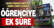 Denizli Öğrenci Kartı vize tarihi 5 Ekim’e uzatıldı
