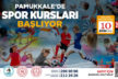 Pamukkale’de spor kursları başlıyor