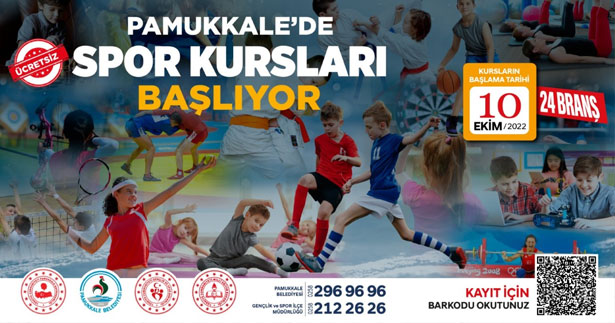 Pamukkale’de spor kursları başlıyor
