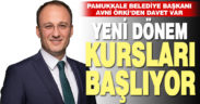 Pamukkale Belediyesi’nin yeni dönem kursları başlıyor