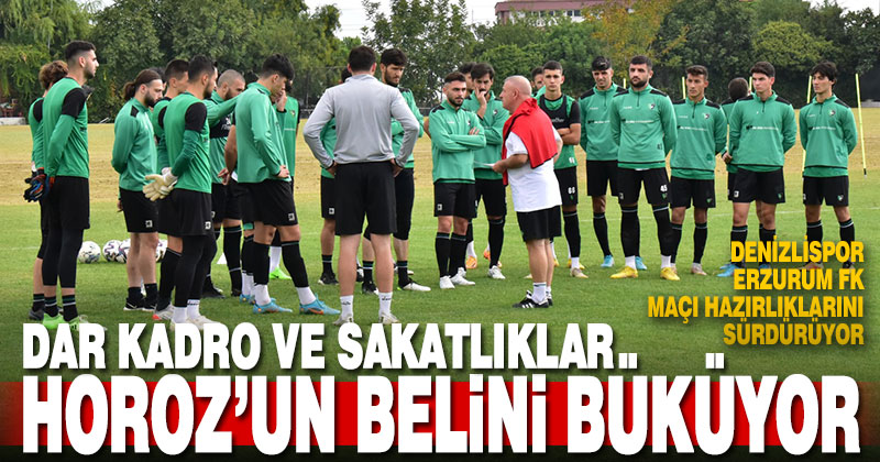 Dar kadro ve sakatlıklar Horoz’un belini büküyor