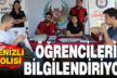 Denizli’de polis, öğrencileri bilgilendirmek için kampüste stant açtı
