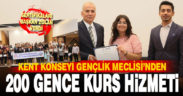 Gençlik Meclisi’nin düzenlediği 4 kurstan 200 genç faydalandı