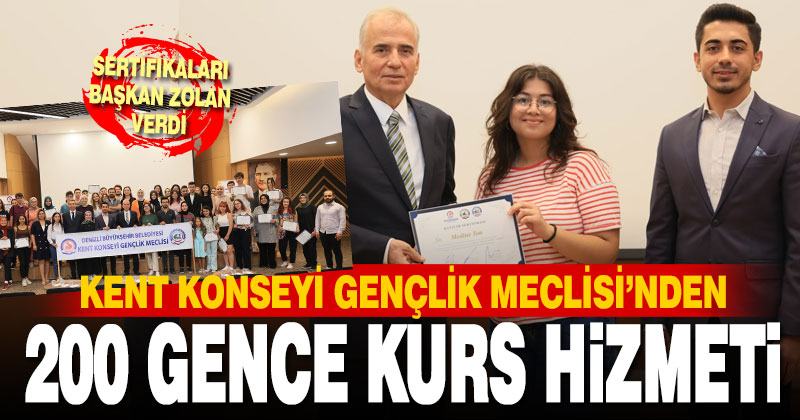 Gençlik Meclisi’nin düzenlediği 4 kurstan 200 genç faydalandı