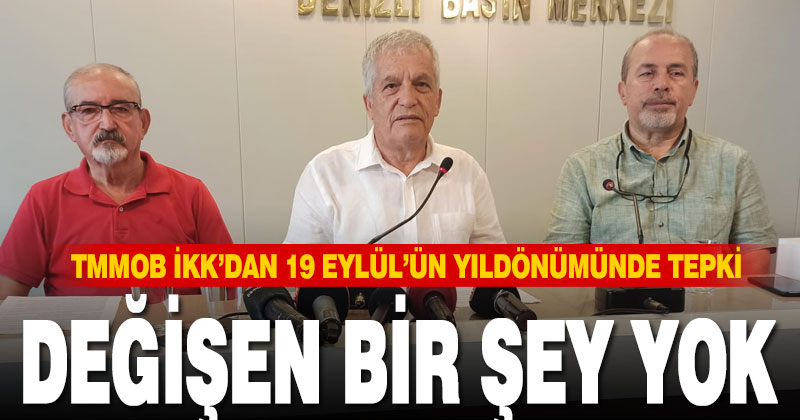 TMMOB’tan 19 Eylül eyleminin yıldönümünde tepki: Değişen bir şey şok