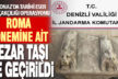 Roma Dönemine ait mezar taşı ele geçirildi