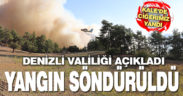Kale’deki orman yangını söndürüldü