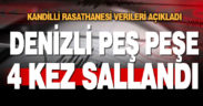 Denizli hafif şiddetli 4 depremle sallandı