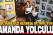 Evlerden toplanan eşyalarla açılan kafe ziyaretçilerine nostalji yaşatıyor