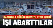 Kamyonla düğün konvoyu, trafiği tehlikeye düşürdü, vatandaşın tepkisini çekti