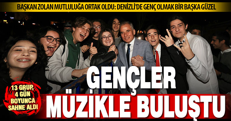 Genç Denizli’den dört dörtlük Müzik buluşması