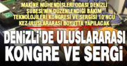 10.Uluslararası Katılımlı Bakım Teknolojileri Kongresi ve Sergisi 20 Ekim’de başlıyor