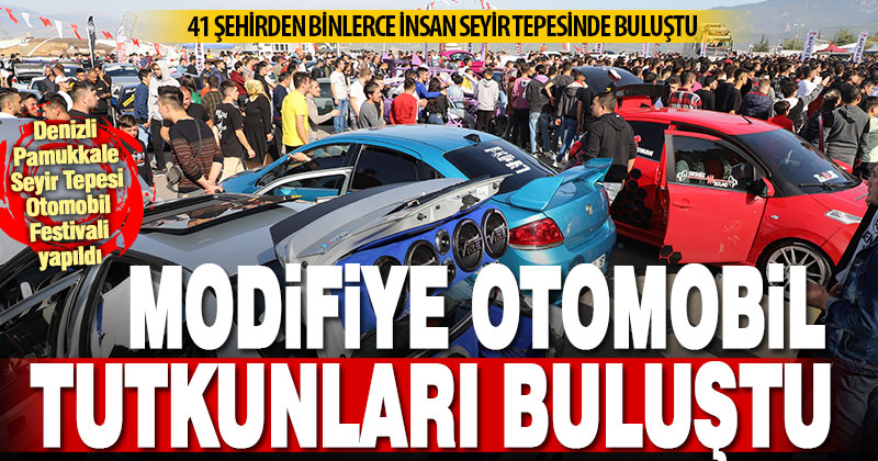 Denizli’de modifiye araç etkinliği düzenlendi