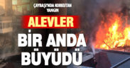 Çaybaşı’nda tek katlı müstakil binada yangın çıktı