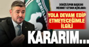 Denizlispor Başkanı Mehmet Uz’dan 5-0’lık yenilgi sonrası açıklama