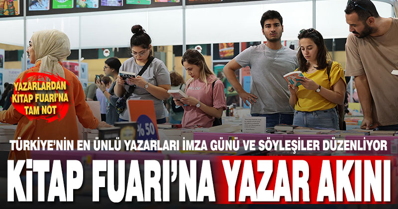 Türkiye’nin en ünlü yazarları Kitap Fuarı’nda
