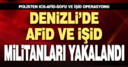 Denizli polisinden terör operasyonu
