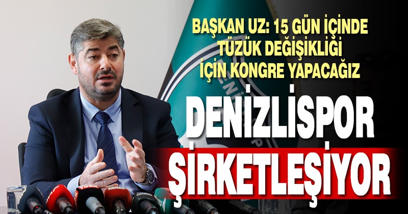 Denizlispor’un şirketleşmesi için tüzük kongresi yapılacak