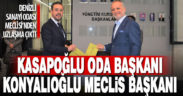 Denizli Sanayi Odası’ndan uzlaşma çıktı. Kasapoğlu başkan, Konyalıoğlu meclis başkanı