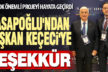 Kasapoğlu’ndan Başkan Keçeci’ye teşekkür